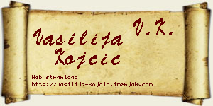 Vasilija Kojčić vizit kartica